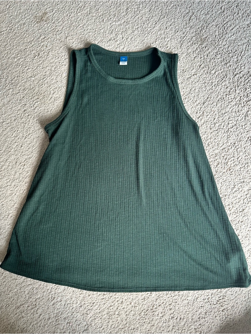 Old Navy Ribbed Tank Top in Forest Green